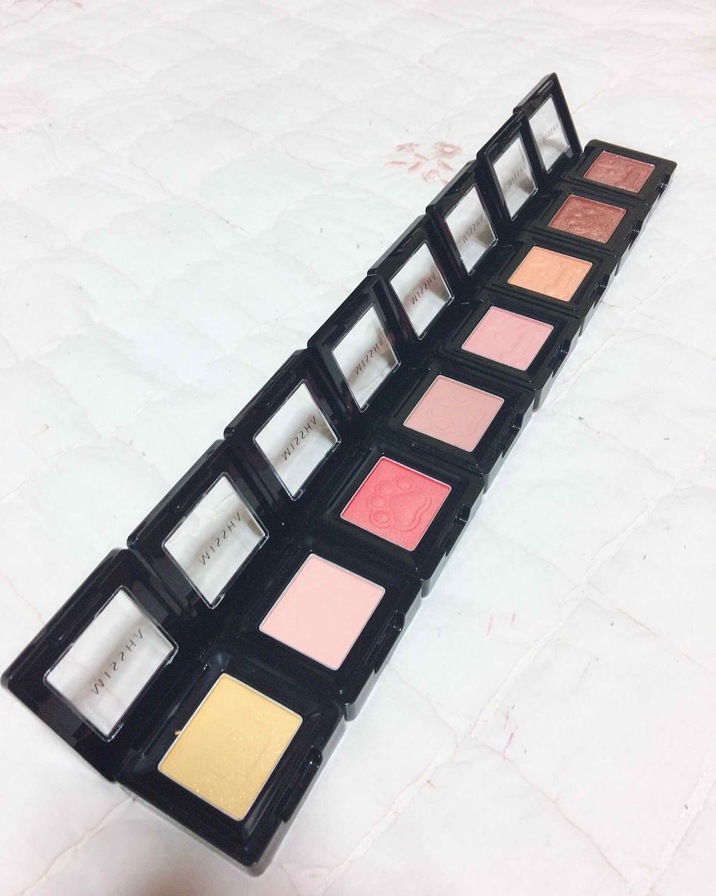 MISSHA モダンシャドウのクチコミ「MISSHA(韓国)
ミシャ モダンシャドー

🐶SYE01オヤツの日(シマー)
🐶MCR09.....」（1枚目）