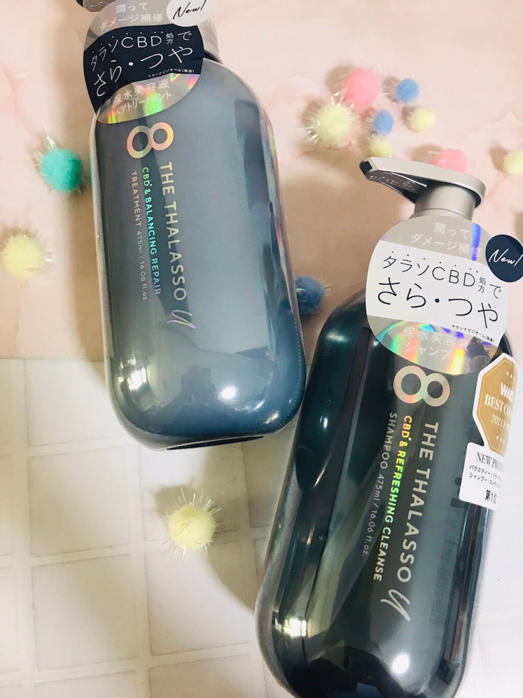 エイトザタラソ ユー CBD&リフレッシング クレンズ 美容液シャンプー/CBD&バランシング ダメージリペア 美容液ヘアトリートメント/エイトザタラソ/市販シャンプーを使ったクチコミ(1枚目)
