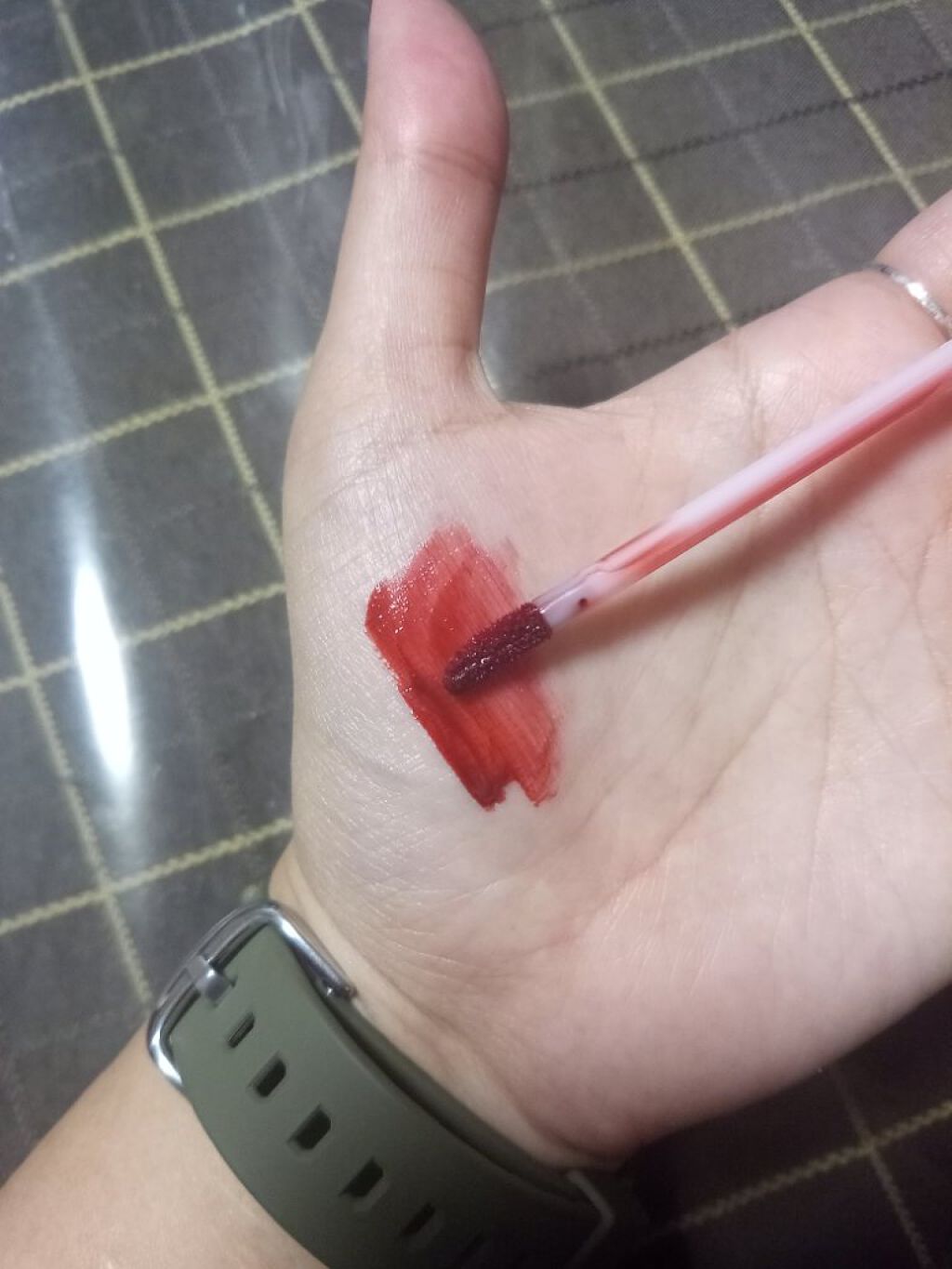 シャインミラーティント/COLORKEY/リップティントを使ったクチコミ（3枚目）