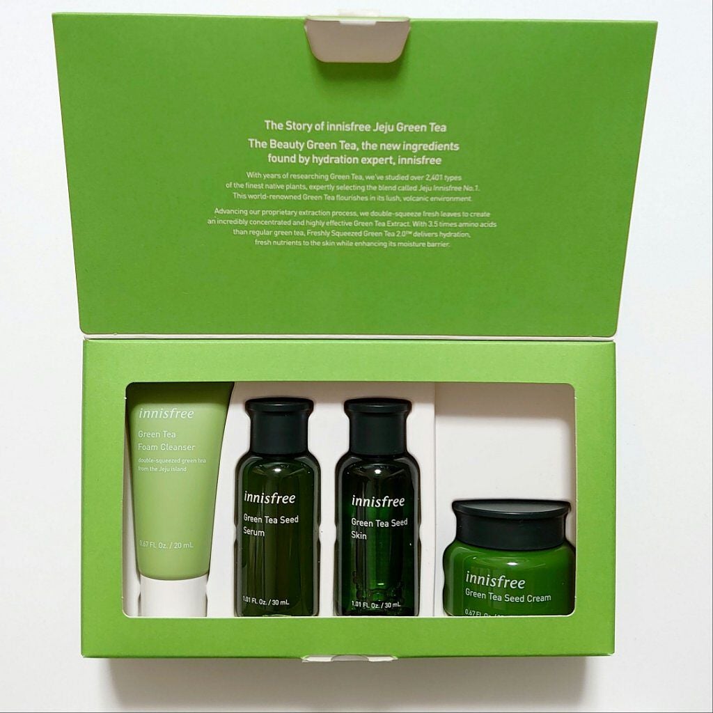 グリーンティーシード アイ&フェイスボール/innisfree/美容液を使ったクチコミ(3枚目)