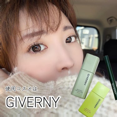 GIVERNY 密着カバーファンデーションのクチコミ「.
韓国コスメでアイドル顔になれる
GIVERNYを使ってみたよ♡

今日のメイクはGIVER.....」（1枚目）