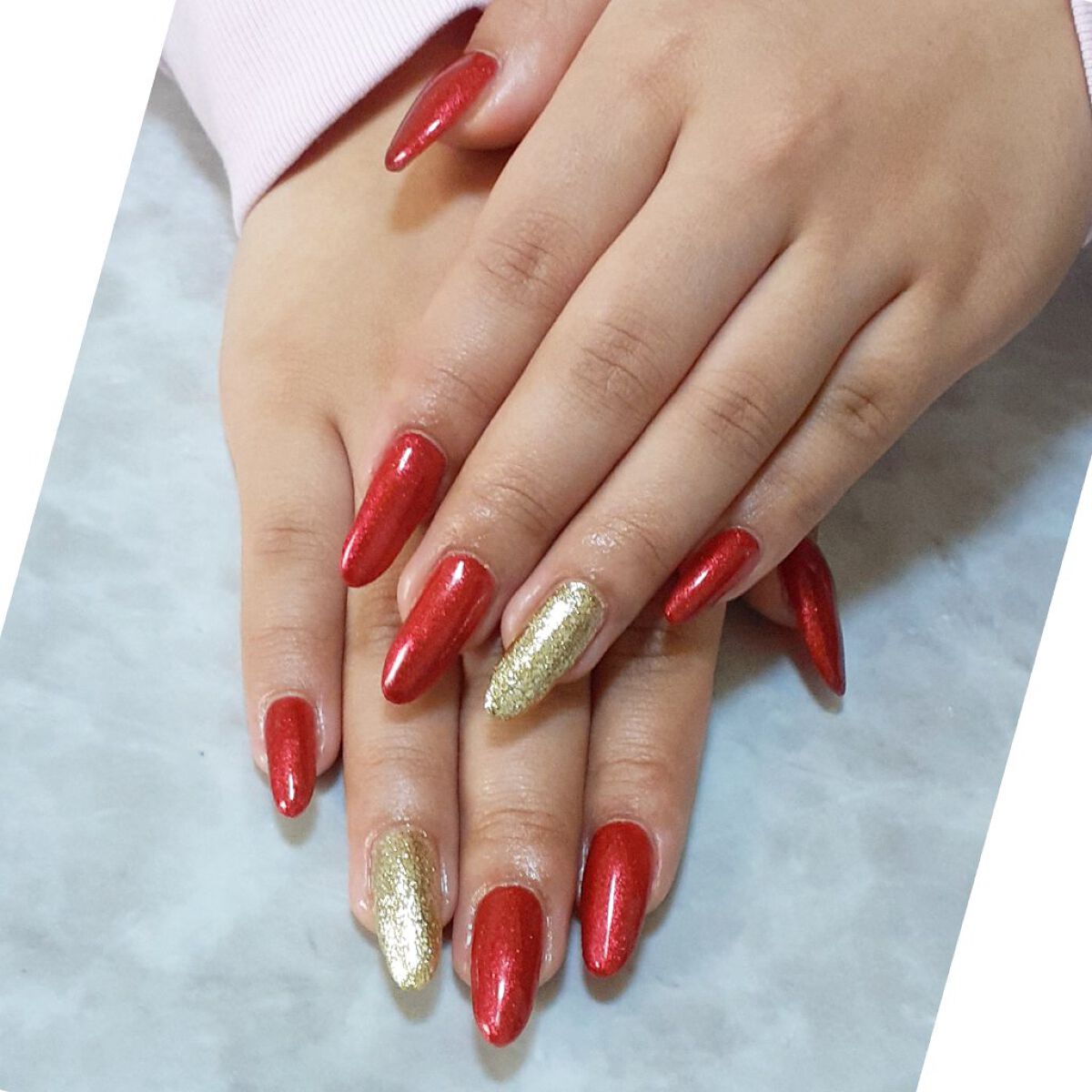 #ネイル,#ジェルネイル,#シンプルネイル,#バレンタインネイルのネイルデザイン