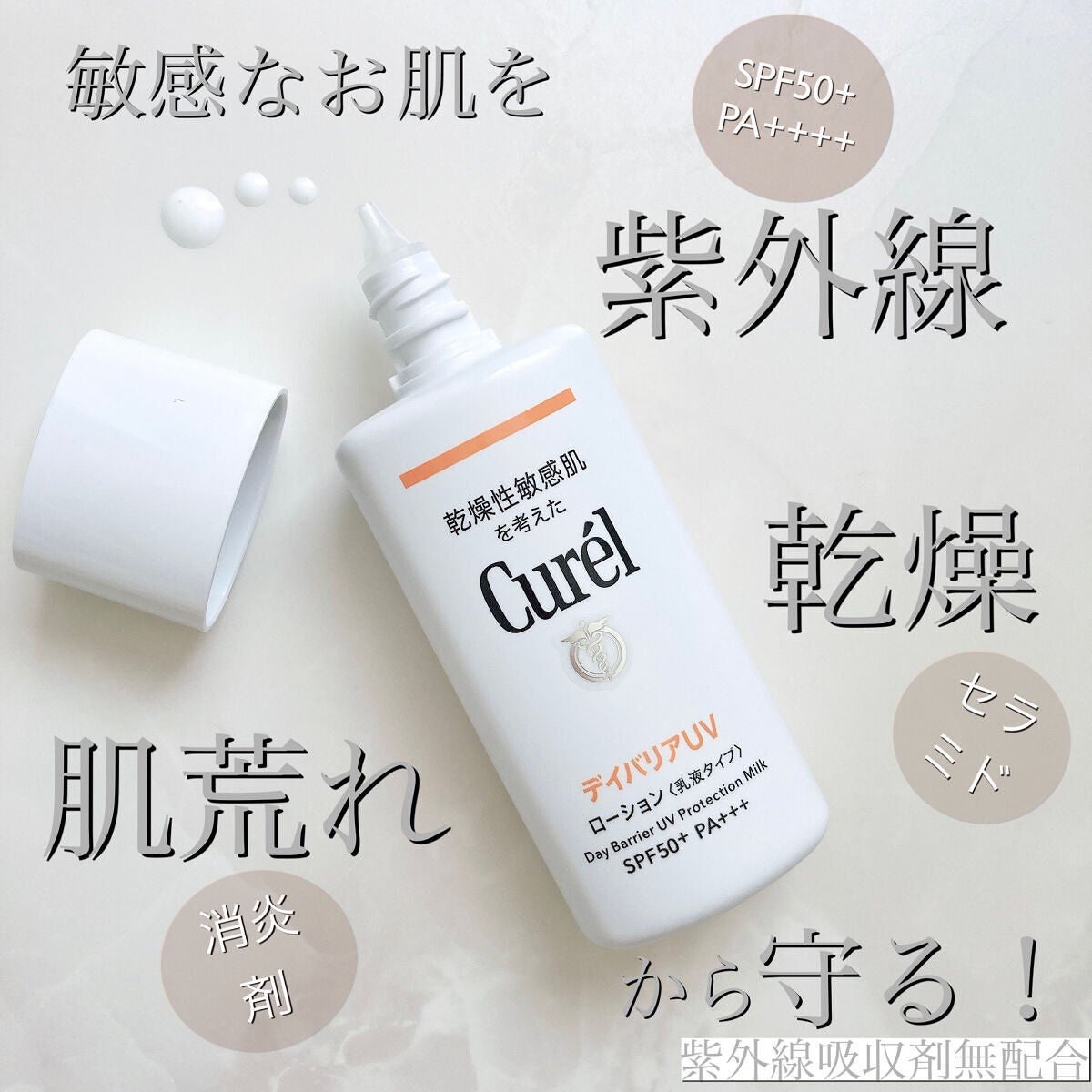 UVカット デイバリアUVローション/キュレル/日焼け止め・UVケアを使ったクチコミ(1枚目)