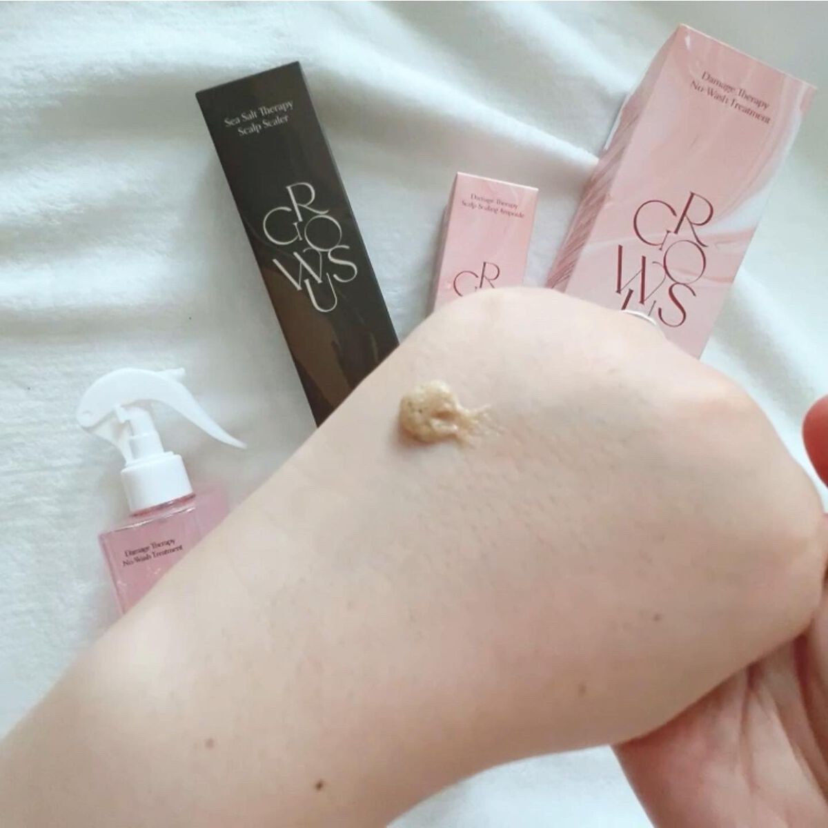シーソルトセラピースカルプスケーラー/GROWUS/ヘッドスクラブを使ったクチコミ(3枚目)