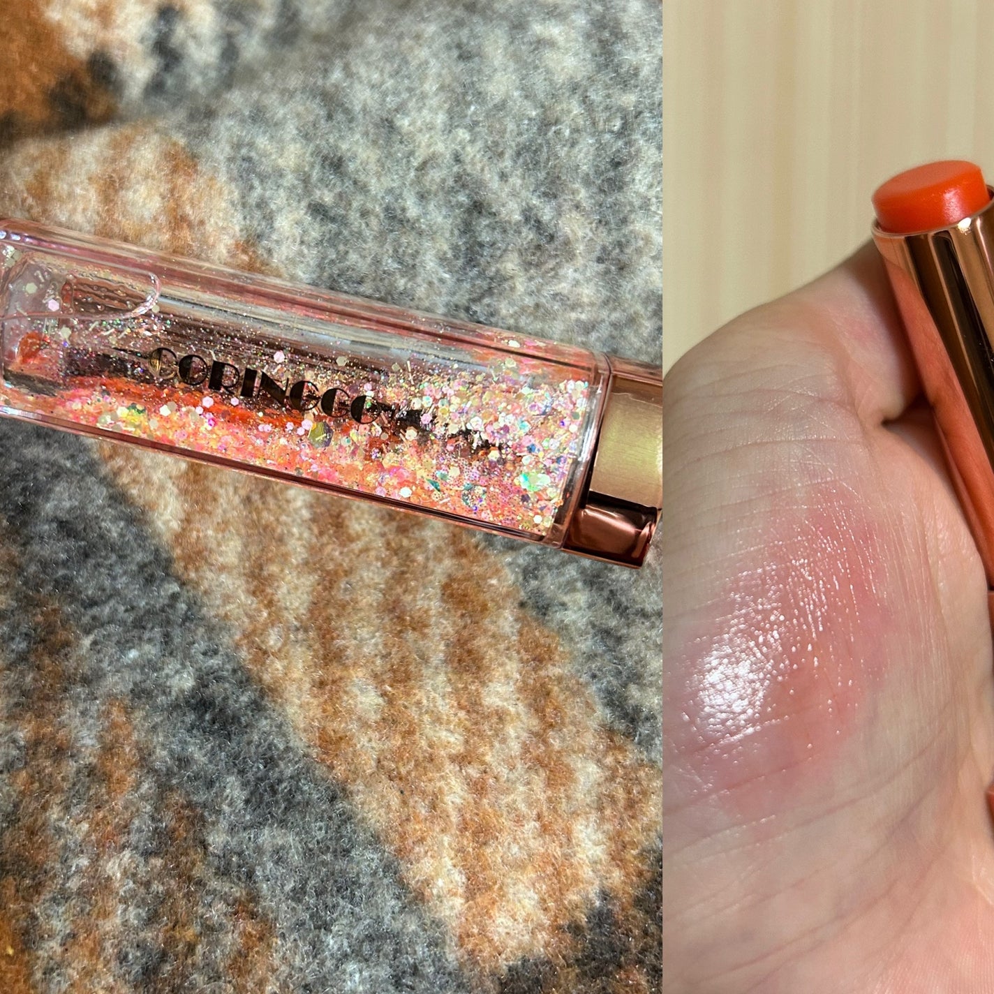 シャララスノーボールリップバーム/CORINGCO/口紅を使ったクチコミ(2枚目)