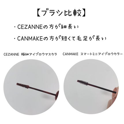 スマートミニアイブロウカラー/キャンメイク/眉マスカラを使ったクチコミ(3枚目)