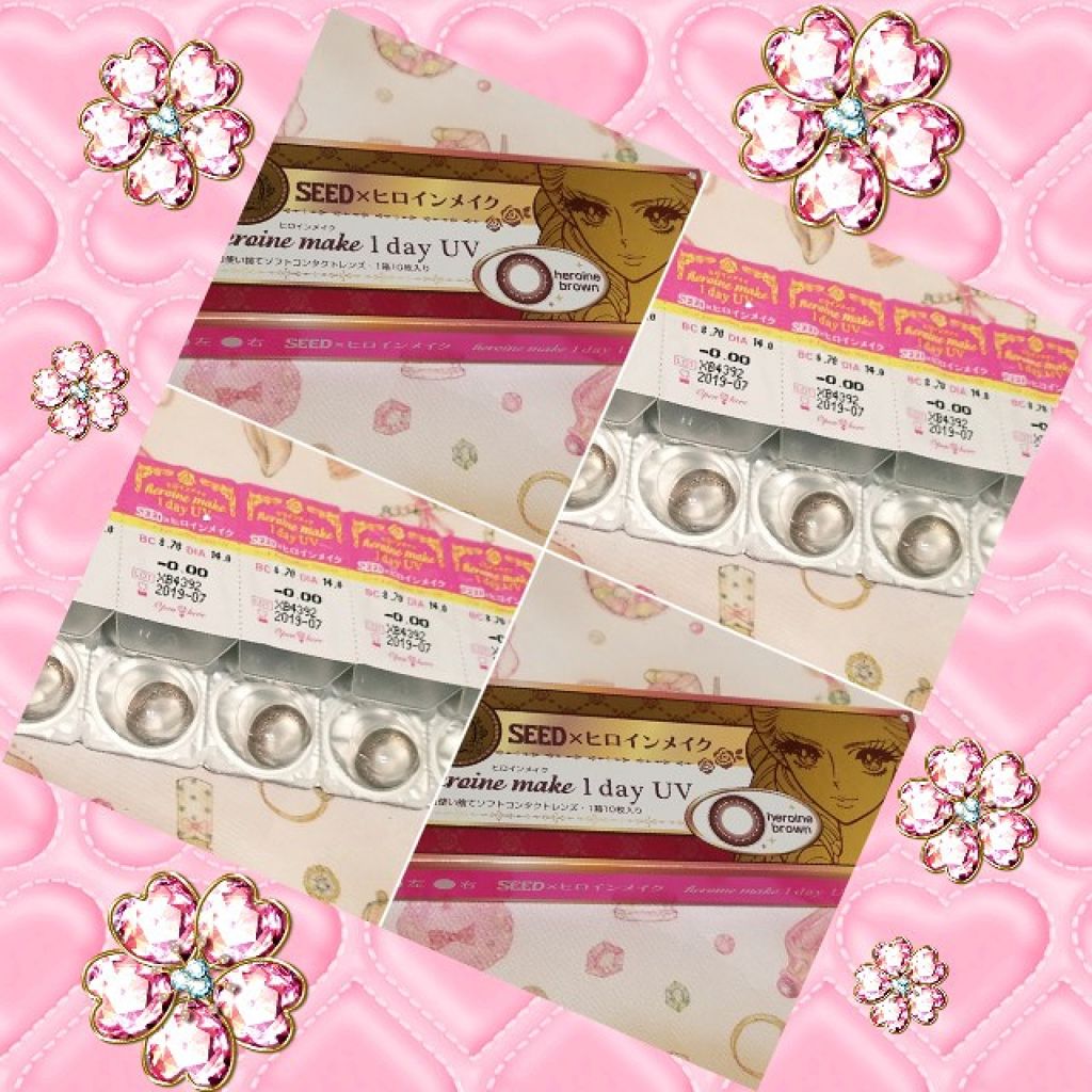 ヒロインメイク 1day UV M/シード/ワンデー（１DAY）カラコンを使ったクチコミ（1枚目）