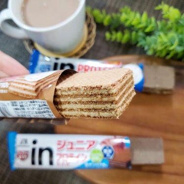 in PROTEIN BAR ウェファーカフェオレ/森永製菓/食品を使ったクチコミ（4枚目）