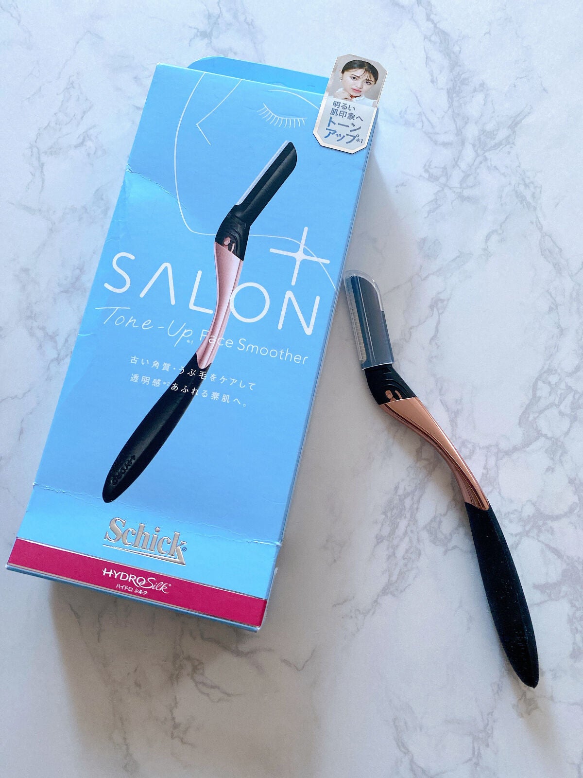 サロンプラス トーンアップ フェイススムーサー ホルダー(刃付き)/サロンプラス/シェーバーを使ったクチコミ(2枚目)