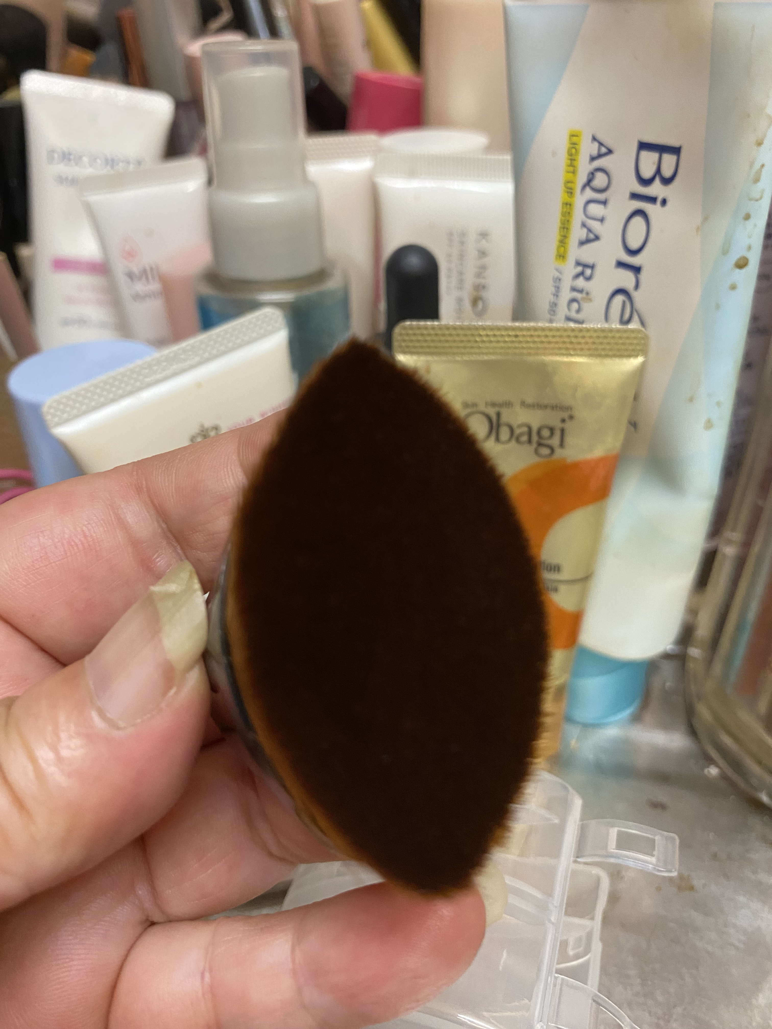 ペタル 55 ファンデーション ブラシ ペタル 55 ファンデーション ブラシ/shu uemura/メイクブラシを使ったクチコミ（2枚目）