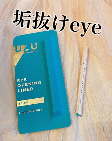 EYE OPENING LINER/UZU BY FLOWFUSHI/リキッドアイライナーを使ったクチコミ（1枚目）