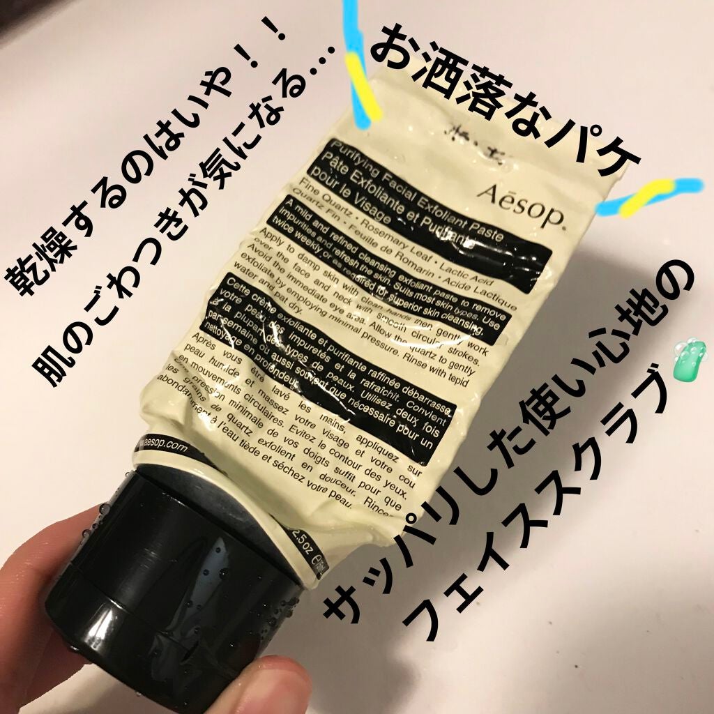 ピュリファイング フェイシャル エクスフォリアント/Aesop/スクラブ・ゴマージュを使ったクチコミ(1枚目)