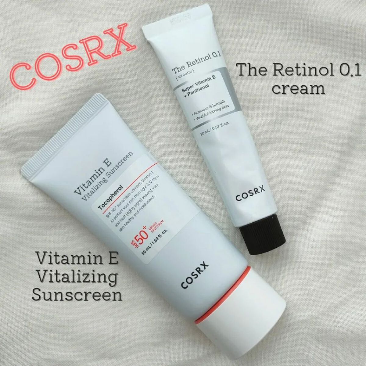 COSRX（ @cosrx_jp ）
話題のレチノールクリームと新作UVクリームお試しさせていただきました🌿

⭐RX ザレチノール0.1クリーム 

少し白よりかは黄色寄りの色をしたクリームで、柔らかいテクスチャで伸びが良く塗り拡げやす