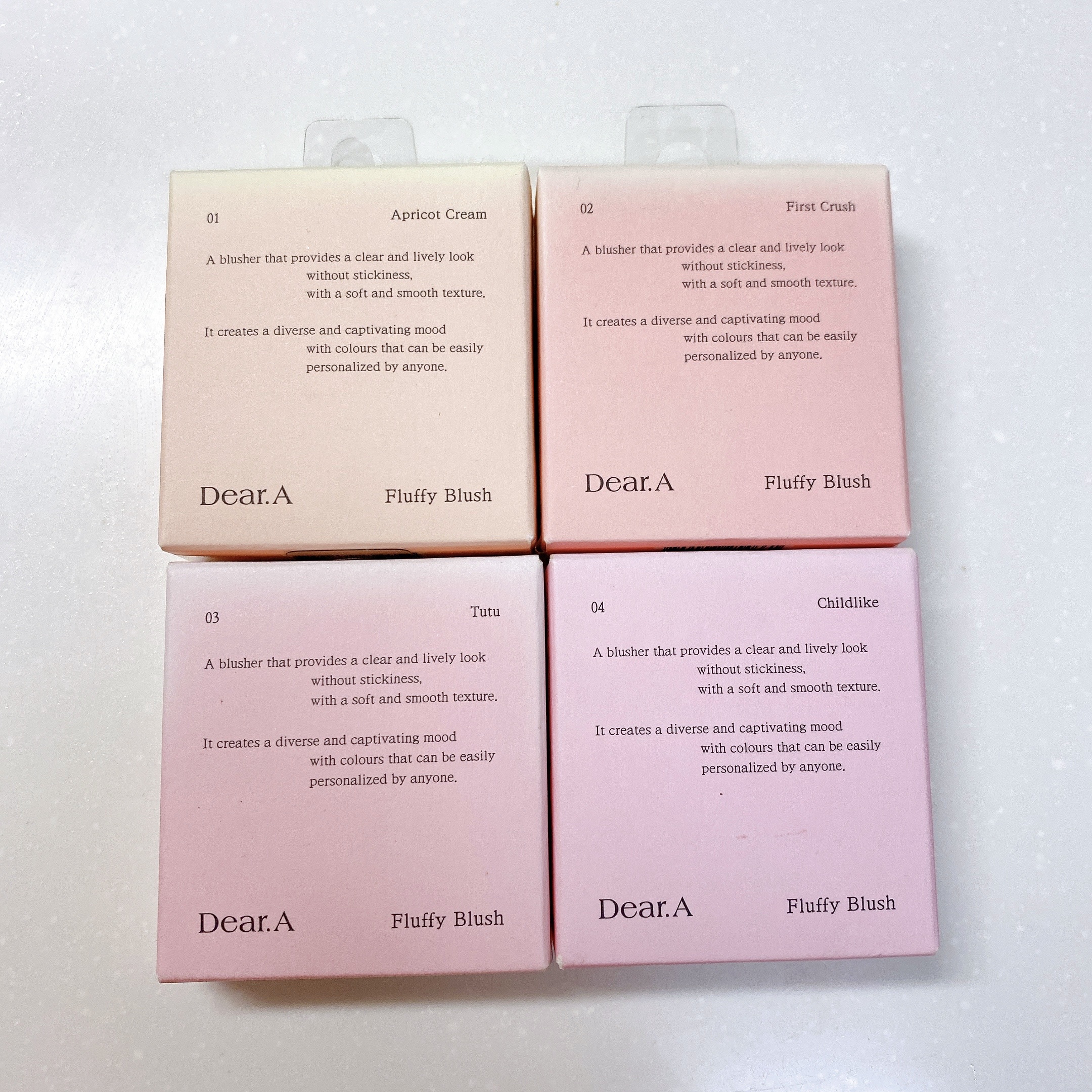 フラッフィーブラッシュ 01 アプリコットクリーム/Dear.A/パウダーチークを使ったクチコミ（1枚目）