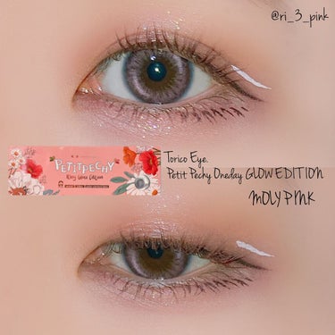 Petit Pechy Oneday GLOW EDITION MOLY PINK/Torico Eye./カラーコンタクトレンズを使ったクチコミ（1枚目）