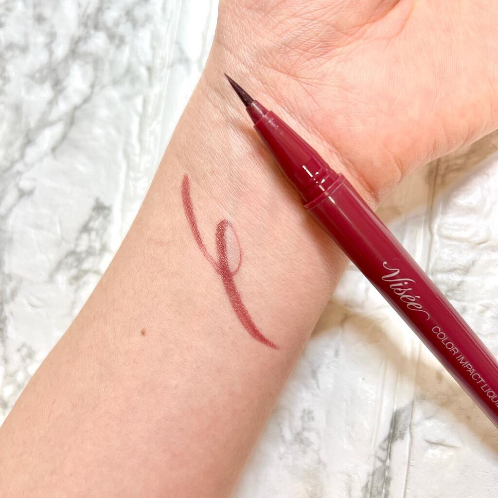 カラーインパクト リキッドライナー/Visée/リキッドアイライナーを使ったクチコミ（2枚目）