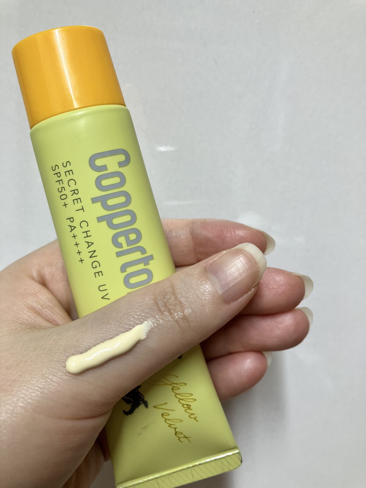 コパトーン シークレットチェンジUV イエローベルベット/コパトーン/日焼け止めジェルを使ったクチコミ（1枚目）