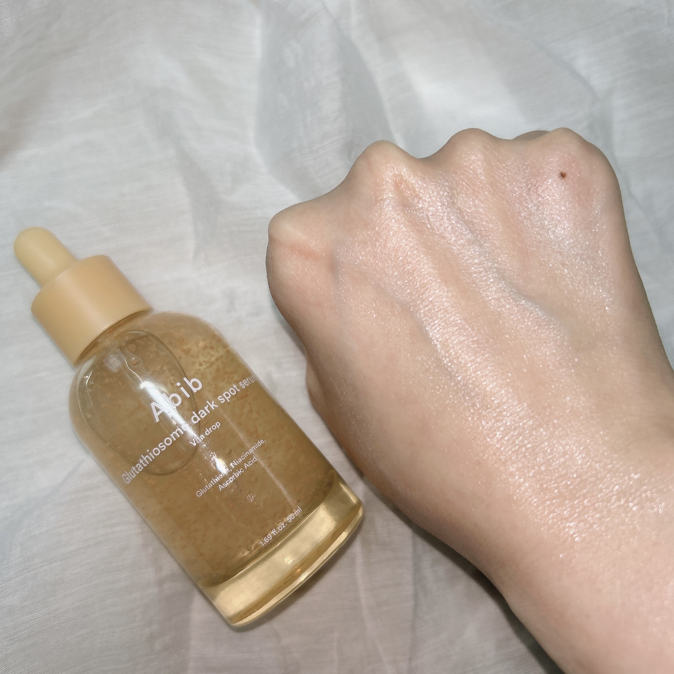グルタチオンソームダークスポットセラムビタドロップ/Abib /美容液を使ったクチコミ（3枚目）