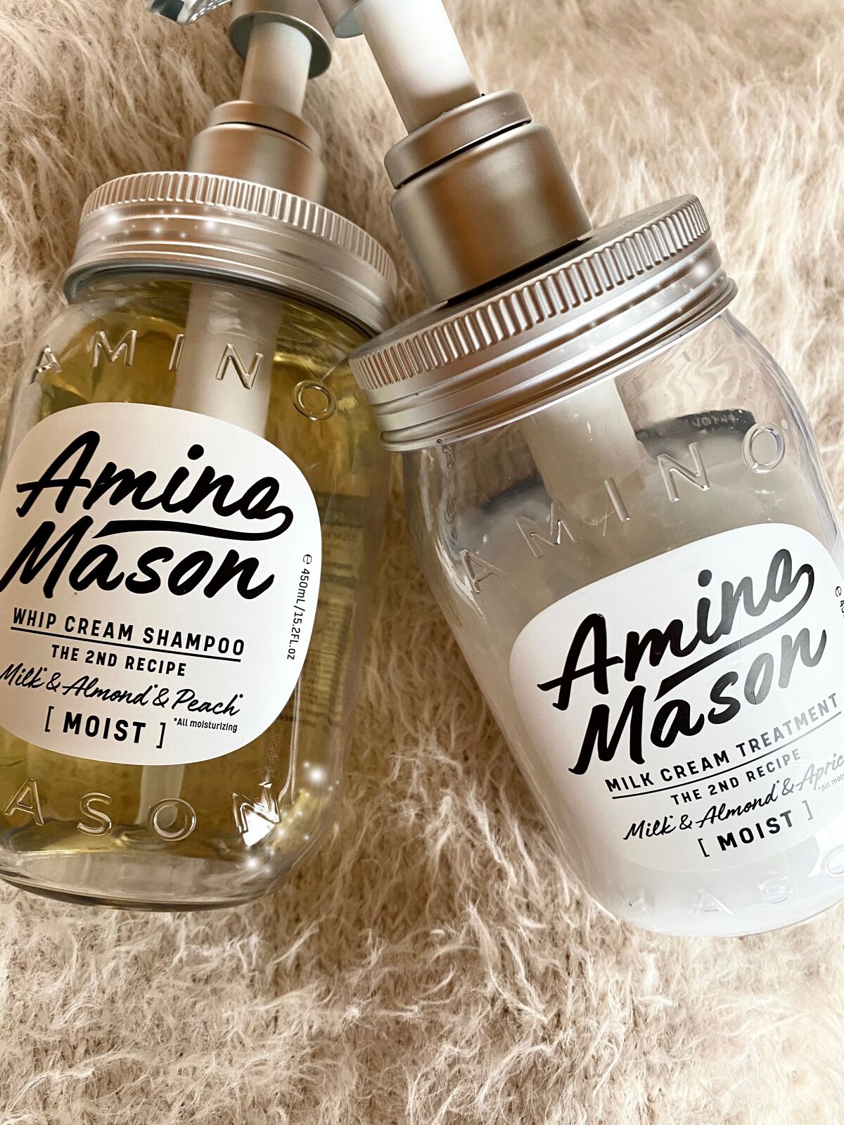 アミノメイソン ディープモイスト ホイップクリーム シャンプー/ミルククリーム ヘアトリートメント/アミノメイソン/市販シャンプーを使ったクチコミ（1枚目）