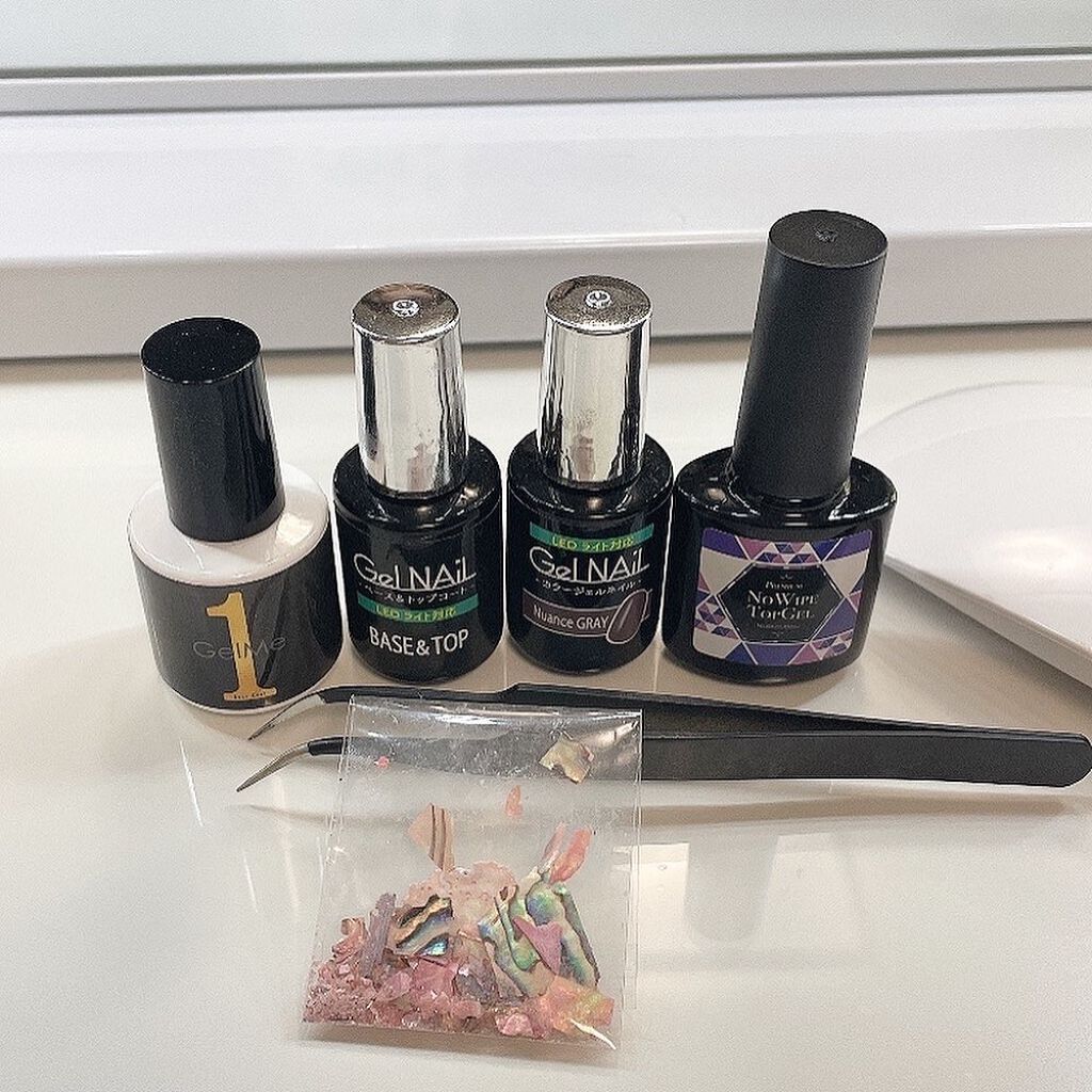 ジェルネイル（ライト対応）/セリア/ジェルネイルを使ったクチコミ（2枚目）