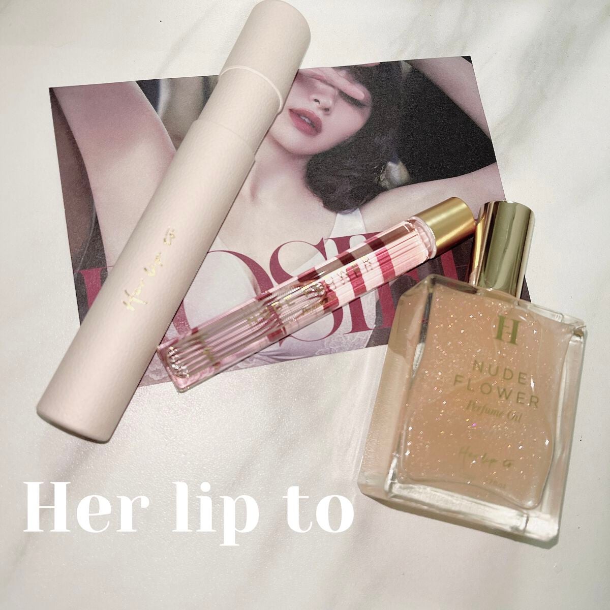 Roll-on Perfume Oil - NUDE FLOWER -/Her lip to BEAUTY/香水(レディース)を使ったクチコミ(1枚目)
