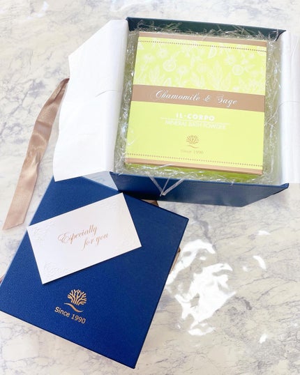 ミネラルバスパウダーカモミール&セージ/イルコルポ/無機塩系入浴剤を使ったクチコミ(3枚目)