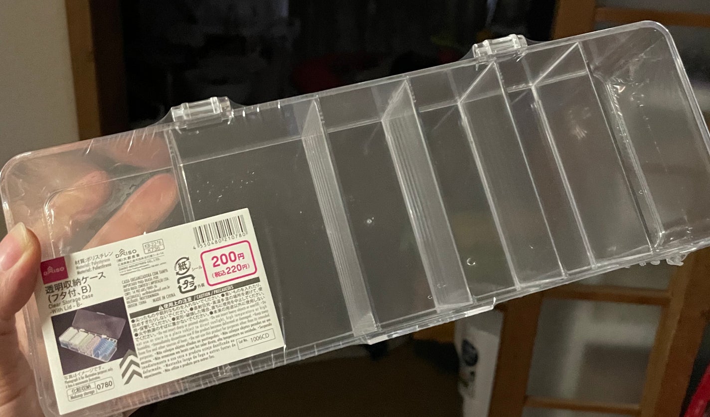 透明収納ケース(フタ付、A)/DAISO/その他を使ったクチコミ(2枚目)