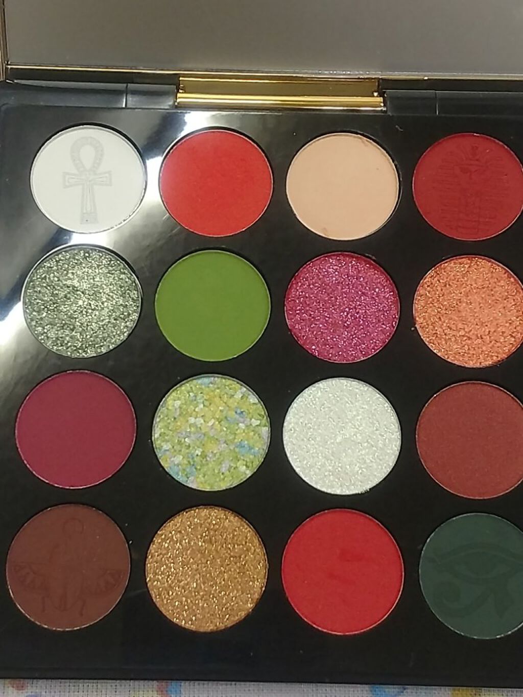 大英博物館 エジプトシリーズ アイシャドウパレット 05 アンクアミュレット/ZEESEA/アイシャドウパレットを使ったクチコミ（2枚目）