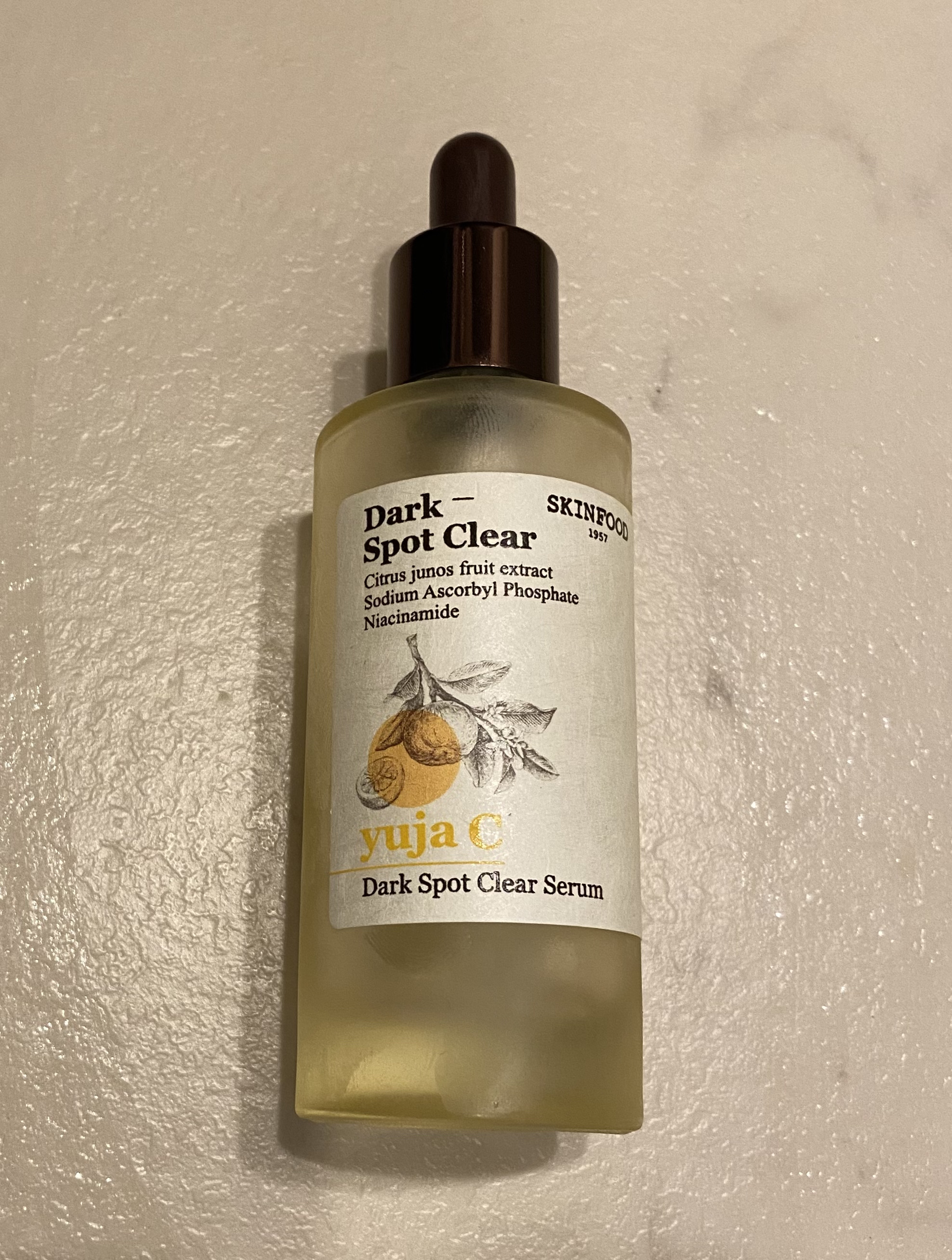 ゆずC ダークスポット クリアセラム/SKINFOOD/美容液を使ったクチコミ（1枚目）
