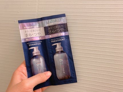 エイトザタラソ ユー CBD&リフレッシング クレンズ 美容液シャンプー/CBD&バランシング ダメージリペア 美容液ヘアトリートメント/エイトザタラソ/市販シャンプーを使ったクチコミ(1枚目)