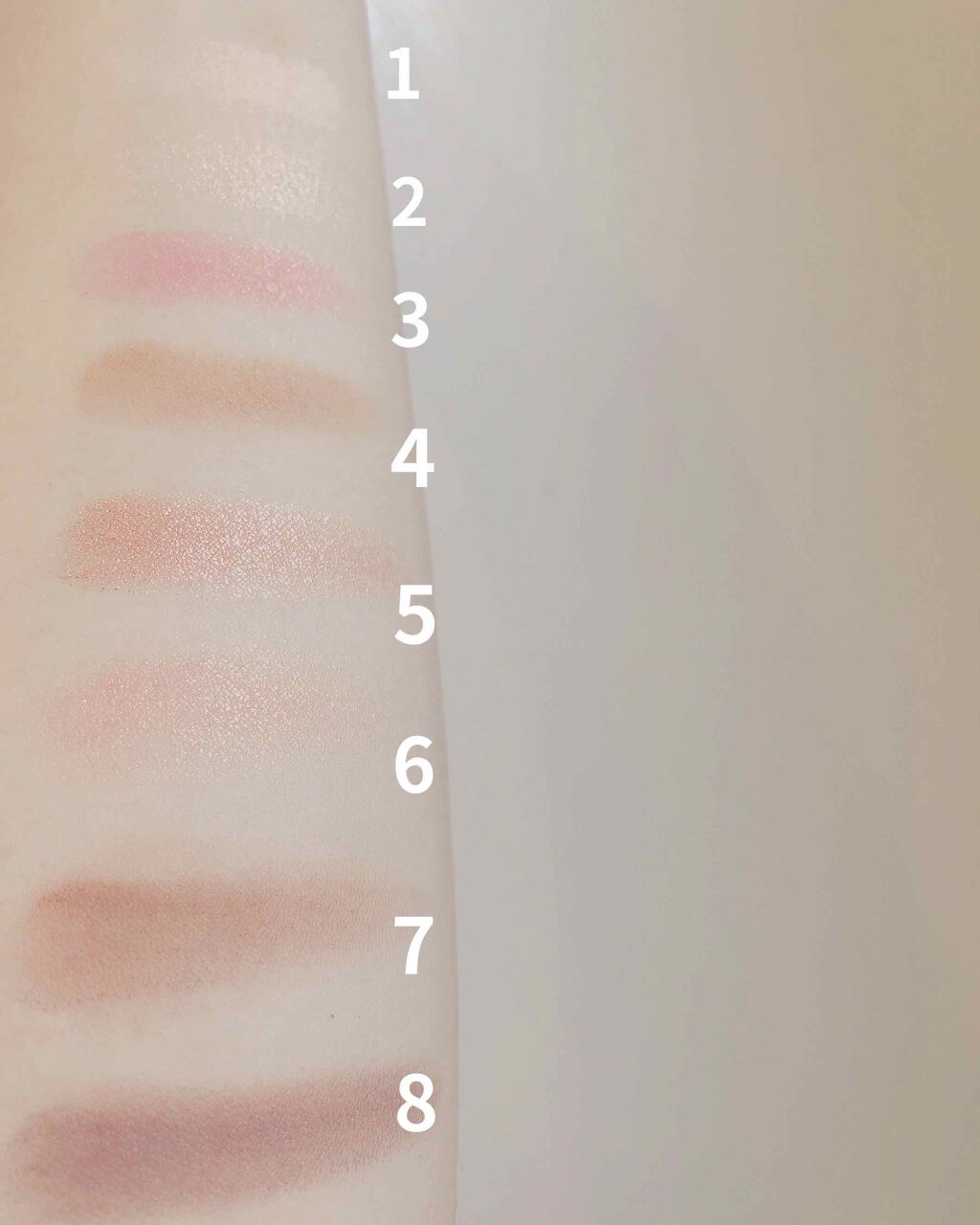 ティックルドピーチ ミニ アイシャドウ パレット/Too Faced/アイシャドウパレットを使ったクチコミ（3枚目）