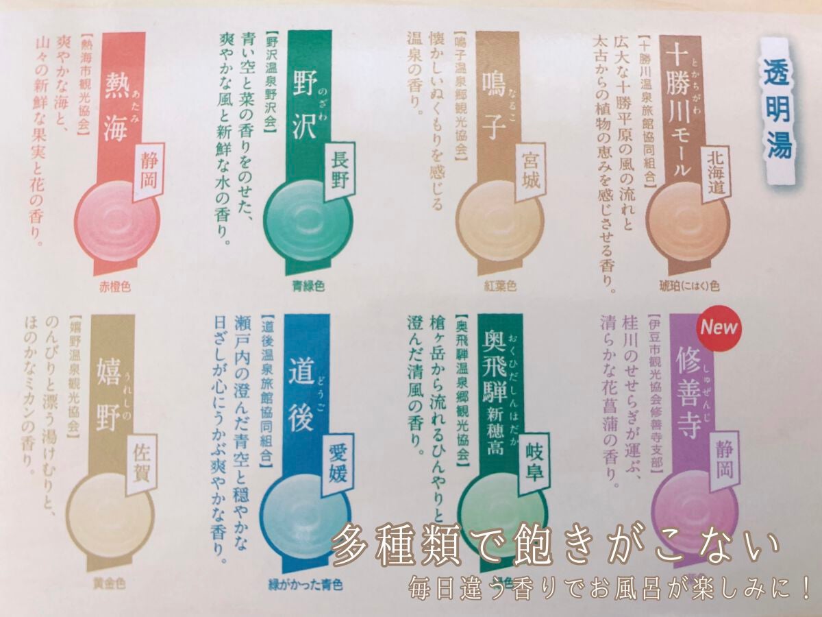 嬉野(うれしの)/日本の名湯/無機塩系入浴剤を使ったクチコミ(3枚目)