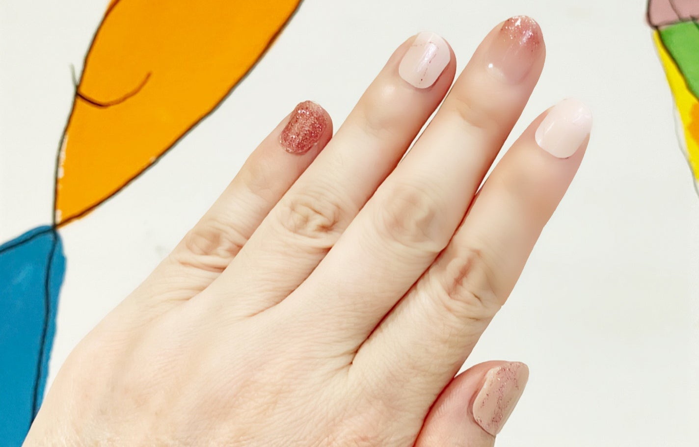 ジェルネイルシール(ハンド)/DAISO/ネイルシールを使ったクチコミ(4枚目)