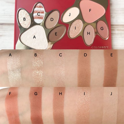 トラ十色アイシャドウパレット/COLORKEY/アイシャドウパレットを使ったクチコミ(5枚目)