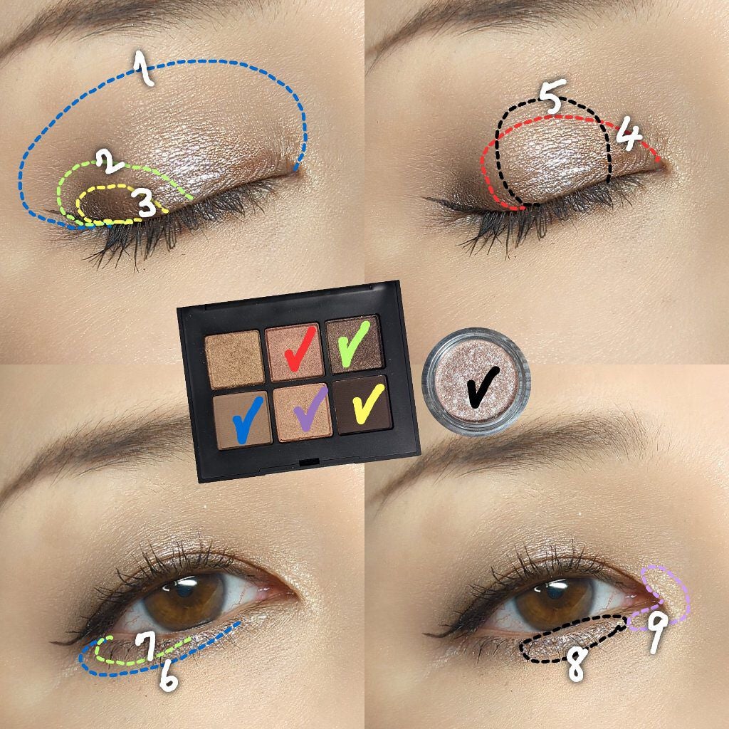 ヴォワヤジュールアイシャドウパレット/NARS/アイシャドウパレットを使ったクチコミ(5枚目)