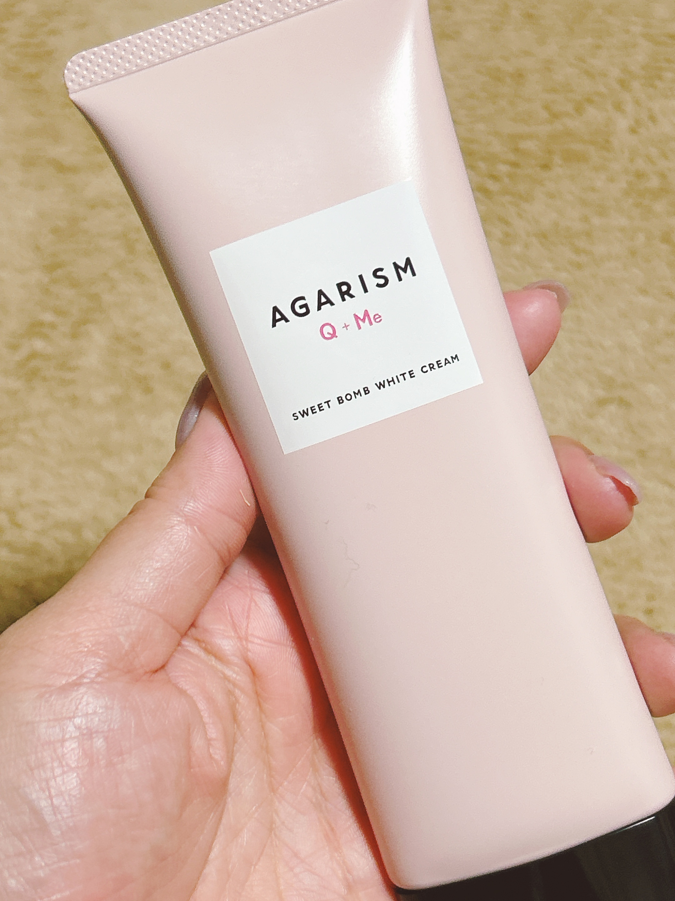 キューミースウィートボムホワイトクリーム/AGARISM/ボディクリームを使ったクチコミ（2枚目）