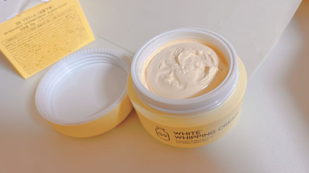 WHITE WHIPPING CREAM(ウユクリーム)/G9SKIN/化粧下地を使ったクチコミ（3枚目）