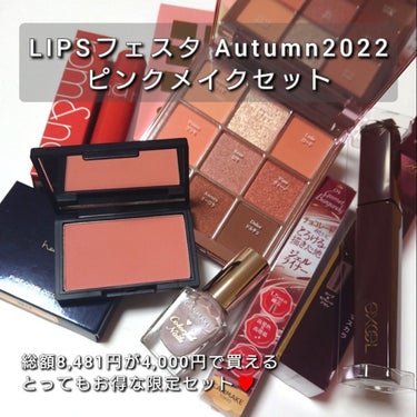 ピンクメイクセット LIPSフェスタ Autumn 2022/LIPS/メイクアップキットを使ったクチコミ（2枚目）