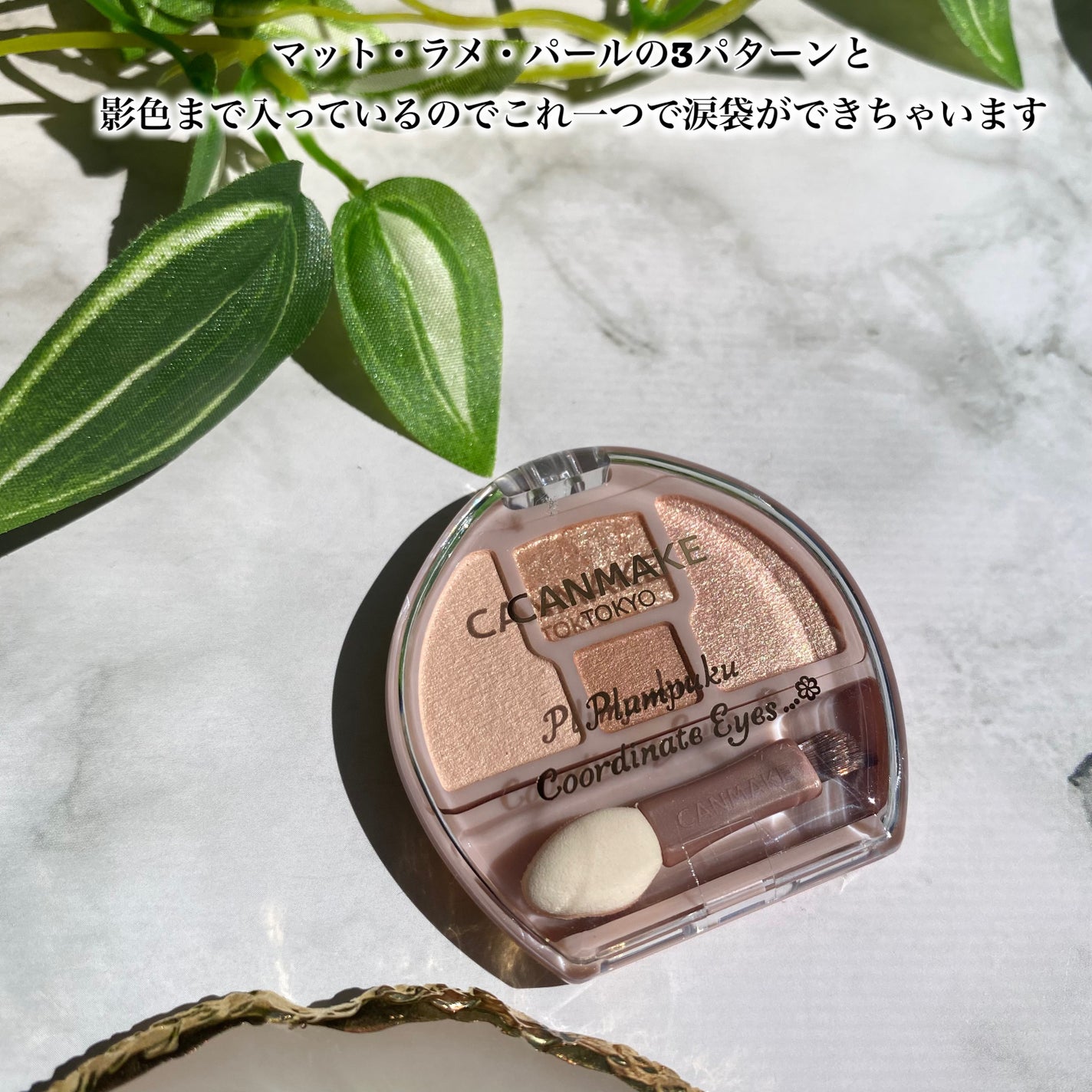 プランぷくコーデアイズ/キャンメイク/パウダーアイシャドウを使ったクチコミ(4枚目)