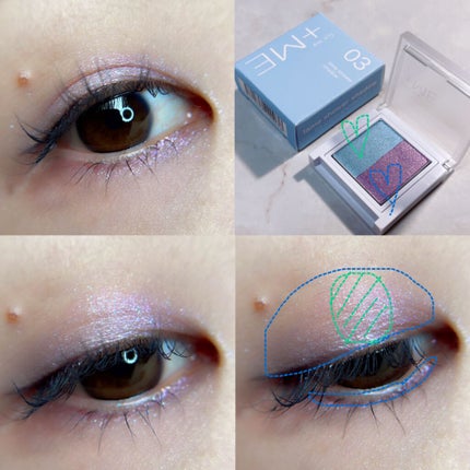 ラメシャワーシャドウ/fanme+ME/アイシャドウパレットを使ったクチコミ(7枚目)