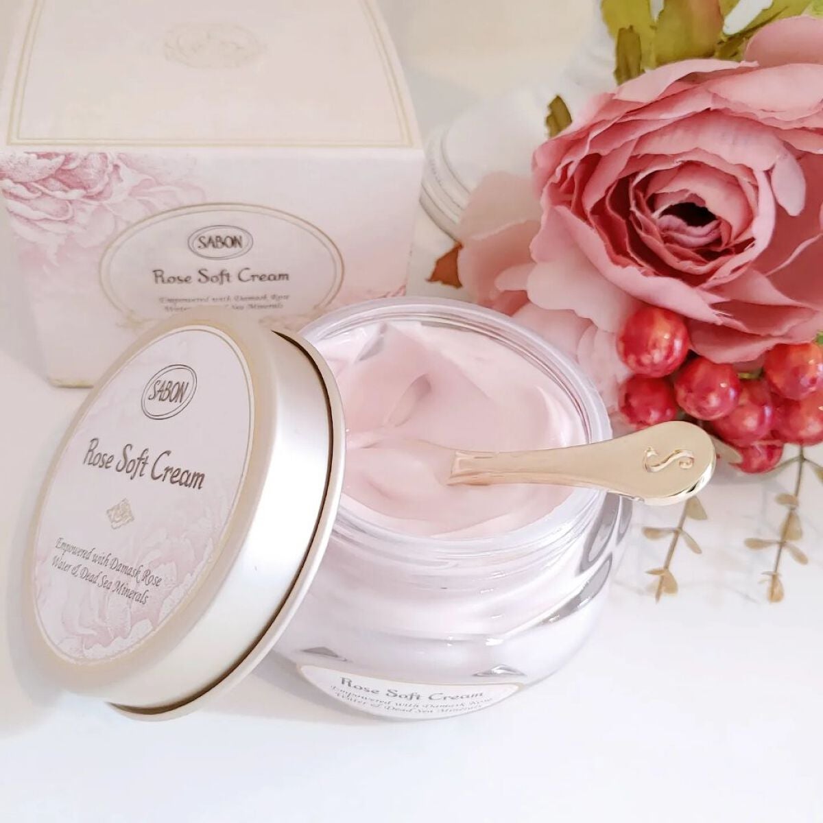 ローズソフトクリーム/SABON/フェイスクリームを使ったクチコミ(2枚目)