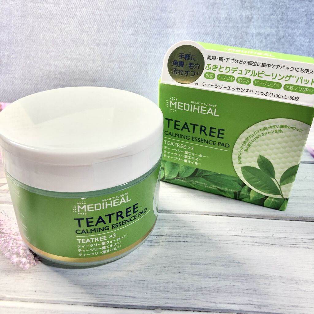 ティーツリーカーミングエッセンスパッド/MEDIHEAL/トナーパッドを使ったクチコミ（1枚目）