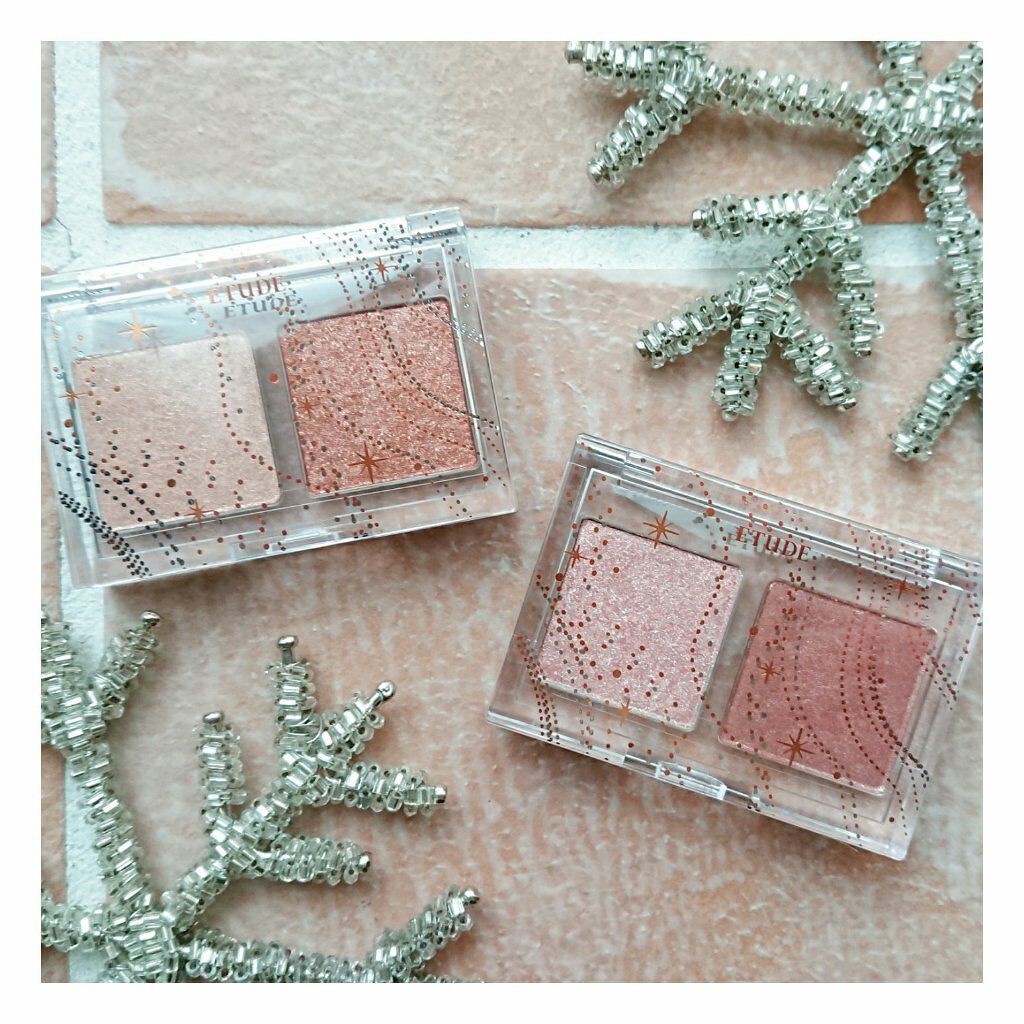 グリッタースノー エアームースアイズパレット/ETUDE/アイシャドウパレットを使ったクチコミ（2枚目）