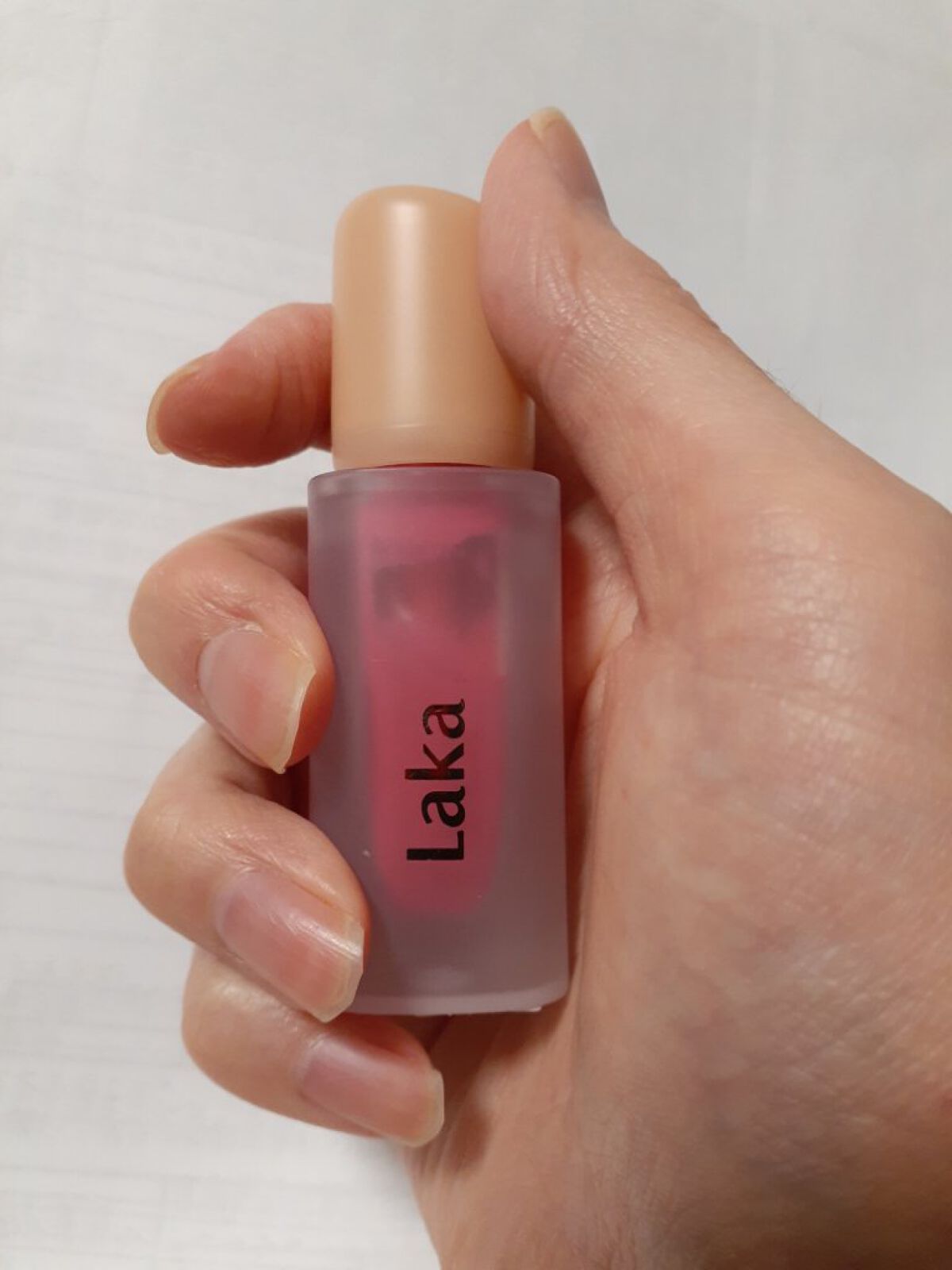 フルーティーグラムティント 105 コールド/Laka/リップティントを使ったクチコミ（2枚目）