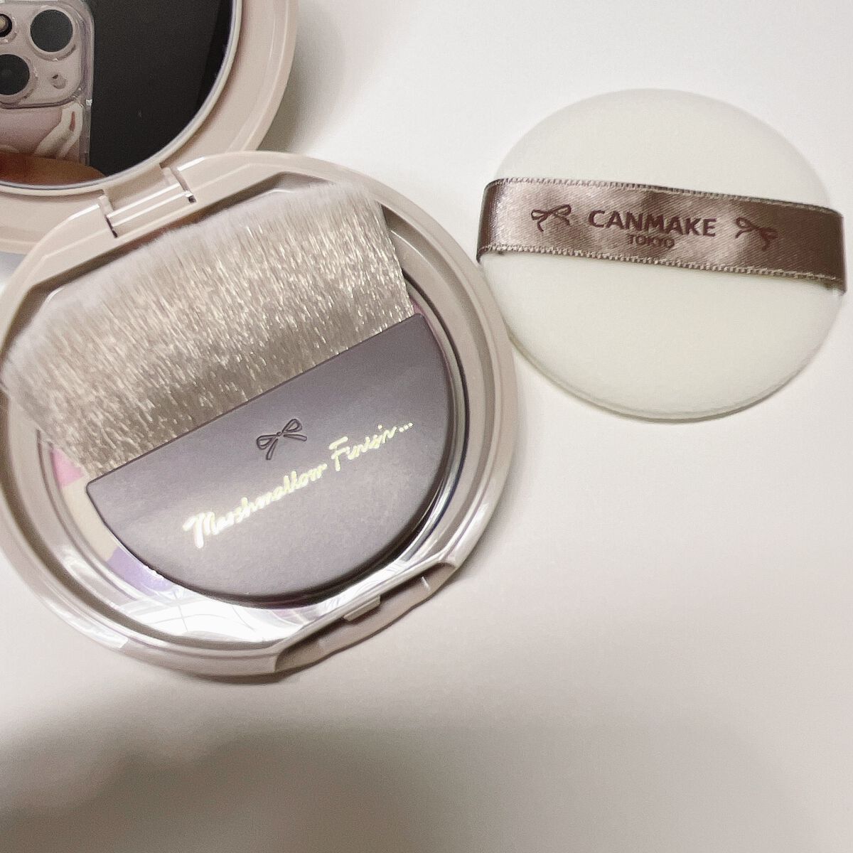 マシュマロフィニッシュパウダーブラシ/キャンメイク/メイクブラシを使ったクチコミ（2枚目）