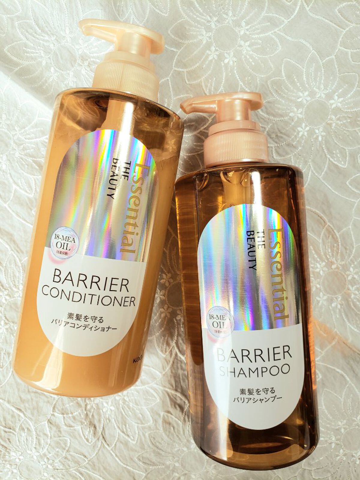 ザビューティ 髪のキメ美容素髪を守る バリアシャンプー/コンディショナー/エッセンシャル/シャンプー・コンディショナーを使ったクチコミ(1枚目)