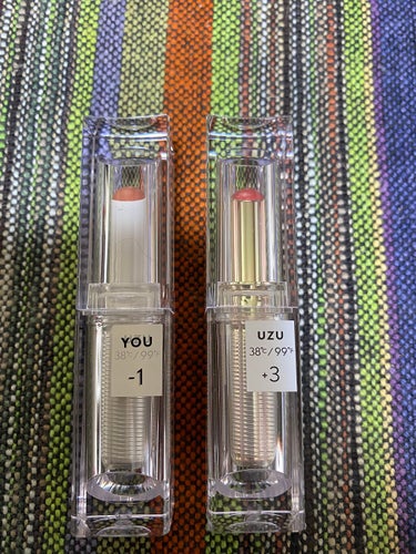 38℃/99℉ LIPSTICK  ＜YOU＞ -1　CORAL-BEIGE/UZU BY FLOWFUSHI/口紅を使ったクチコミ（3枚目）
