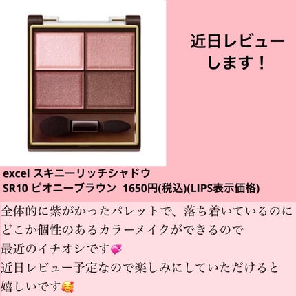 スキニーリッチシャドウ/excel/アイシャドウパレットを使ったクチコミ(2枚目)