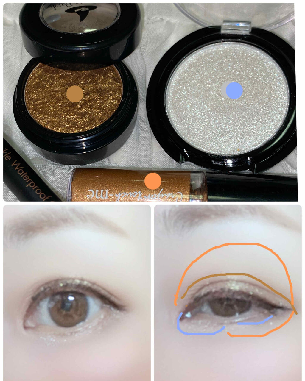 スターライトアイグロス/キャンドゥ/リキッドアイシャドウを使ったクチコミ（3枚目）