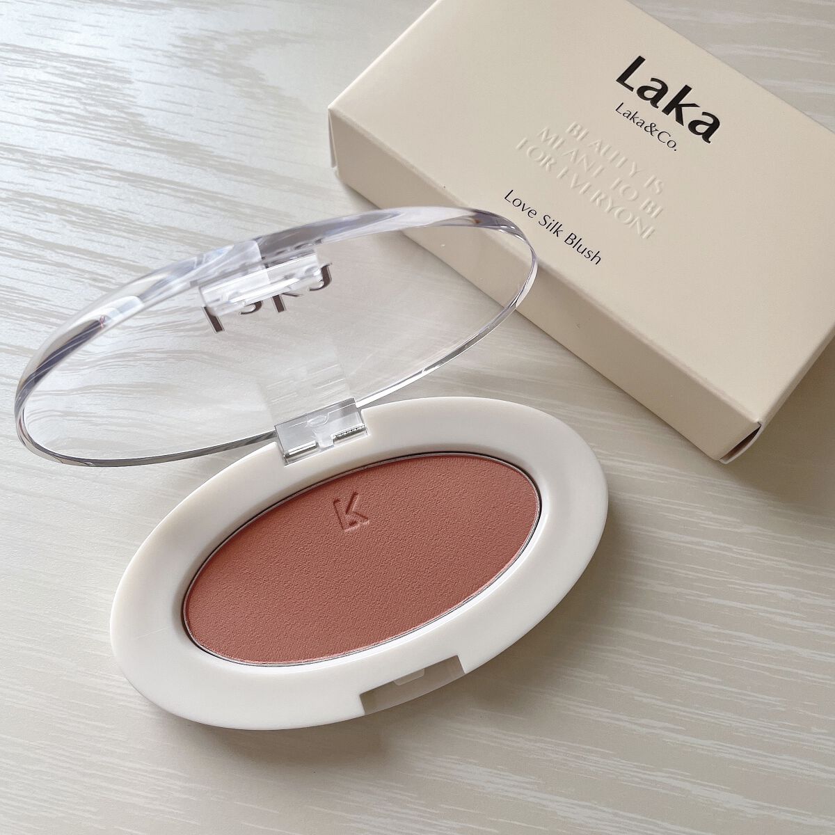ラブシルクブラッシュ/Laka/パウダーチークを使ったクチコミ（3枚目）
